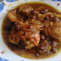 El cooksnap de victoriafl10 cuando hizo Pollo estilo marroquí con piñones.