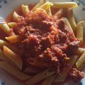 El cooksnap de Laura Pérez cuando hizo Fideos con salsa de carne.