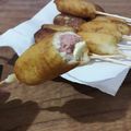 El cooksnap de Barbara Cardozo cuando hizo Banderillas de salchicha.