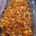 El cooksnap de chony cuando hizo Garbanzos con Jackfruit.