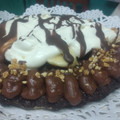 El cooksnap de lumy cuando hizo Brownie fácil con dulce de leche y crema.
