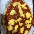 El cooksnap de Beatriz Rodriguez cuando hizo Pizza fit de harina de avena vegetariana simple.