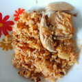 El cooksnap de Sara PA cuando hizo Arroz con pollo.