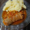El cooksnap de silvita27 cuando hizo Chorizo a la pomarola con puré de papa 😋.