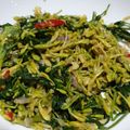 Cooksnap dari Ester Ra untuk resep Tumis Bunga Pepaya dan Kangkung Khas Manado
