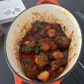 El cooksnap de maria francisca sanz valero cuando hizo Cazuela de pollo estofado a la sobrasada con patatas y olivas negras.