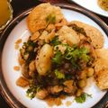 Nazia Qureshi's cooksnap of when they made Chana chaat.