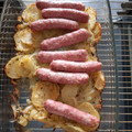 El cooksnap de Carolina Ruiz San Miguel cuando hizo Salchichas frescas con Patatas al horno!😋🥔🍴.