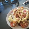 El cooksnap de Punto Móvil cuando hizo Salpicón de pollo liviano.