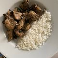 El cooksnap de Xavi Arena cuando hizo Pollo al ajillo con champiñones.