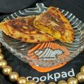 Ketki Dave's cooksnap of when they made Bolani - Afghani Breakfast - Flatbread Stuffed With Potatoes, Spring Onions, Cilantro And Spices.