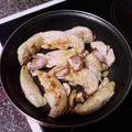 El cooksnap de Elena cuando hizo Solomillo de pollo al whisky.