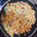 El cooksnap de Sonia CN cuando hizo Arroz con verduras, pollo y salsa de soja.