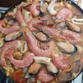 El cooksnap de rodrigo olmedo cuando hizo Casi paella con mix de mariscos congelados.