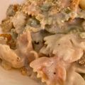 El cooksnap de Irene-Guirao cuando hizo Penne con bechamel de roquefort.