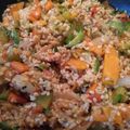 El cooksnap de Mili Rodón cuando hizo Wok de verduras con arroz integral.
