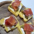 El cooksnap de Lucila Irañeta cuando hizo Keto - Sándwich de salmón y rúcula.