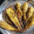 priyanka Shrivastava (Kayasth) का कुकस्नैप जब उन्होंने बेसन वाले भरवा मिर्च (besan wale bharwa mirch recipe in Hindi) बनाया था।