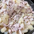 El cooksnap de Adilene MHdez cuando hizo Milanesa de cerdo con papa y cebolla.