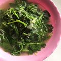 Cooksnap Nurul Kefftya semasa beliau membuat Bayam goreng ❤️.