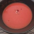 El cooksnap de Susana cuando hizo Gazpacho de sandía -otra receta-.