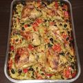 Brigitta Konczvald Cooksnap-ja, amikor elkészítette a(z) Mediterrán csirkecombok zöldséges rizs ágyon receptet.