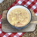 El cooksnap de Dos Rombos en la Cocina cuando hizo Sopa de papa (deliciosa).