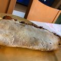 El cooksnap de ana valladares cuando hizo Pizza calzone de jamón york y queso.