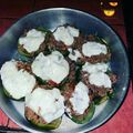 El cooksnap de Sherezade Bica cuando hizo Zapallitos rellenos de carne picada con queso mozzarella gratinada.