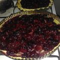 El cooksnap de Valeria Millonaria cuando hizo Tarta de cerezas con crema pastelera y hojaldre.