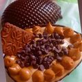 El cooksnap de Gloria Tonin cuando hizo Huevos de Pascuas rellenos con chocotorta.
