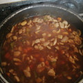 El cooksnap de Raspa cuando hizo Pollo con almendras y nueces.