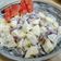 Cooksnap Julia ALeen Aireish semasa beliau membuat Salad Buah.