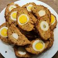 Hadi Anikó Cooksnap-ja, amikor elkészítette a(z) Tojással töltött fasírt- Stefánia vagdalt receptet.