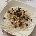 El cooksnap de Francesco Yacuzzi cuando hizo Avena con leche, miel, pasas y canela.