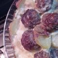 El cooksnap de Daniela Zanandrea cuando hizo Albóndigas con papas gratinadas.... 😋👌.