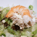 El cooksnap de Maurice Colmener cuando hizo Huevos rellenos de langostinos con cama de lechuga balsámica.