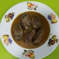 El cooksnap de Juana María Corchero Martín cuando hizo Carrilleras de cerdo en salsa PX y patatas paja.