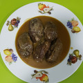 El cooksnap de Juana María Corchero Martín cuando hizo Carrilleras de cerdo en salsa PX y patatas paja.