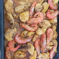 El cooksnap de Sara Amador Gil cuando hizo Pollo con gambas (mar y montaña).