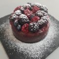 El cooksnap de Toni Martín cuando hizo Bizcocho de chocolate sin gluten con cobertura de chocolate blanco.
