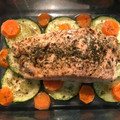 El cooksnap de Carlos Esteban Aguilar cuando hizo Salmón con verduras, limón y eneldo al lekué.