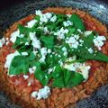 El cooksnap de Karis Garra cuando hizo Pizza con masa de zanahoria.