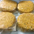 El cooksnap de Gus Lema cuando hizo Hamburguesas de calabaza y avena 🎃 lekué + horno🎃.