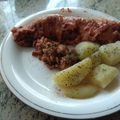 Győri Tibor Cooksnap-ja, amikor elkészítette a(z) Darált hússal, gombával töltött palacsinta, paradicsomszósszal receptet.