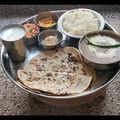 Sangita Vyas's cooksnap of when they made Punjabi thali.