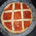 El cooksnap de Sebastián cuando hizo Pastafrola económica (con aceite).
