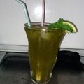 Mae Leigh's cooksnap of when they made Jake's Mint Lime (a bunny drink).