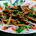 Veena Chopra का कुकस्नैप जब उन्होंने कुरकुरी भिंडी (Kurkuri bhindi recipe in Hindi) बनाया था।