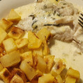 El cooksnap de Ale Cd cuando hizo Filet de merluza en crema de roquefort.